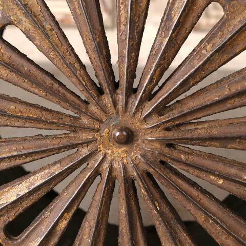 #54535 9" Round Iron Heat Grate Floor Vent Cover image 4