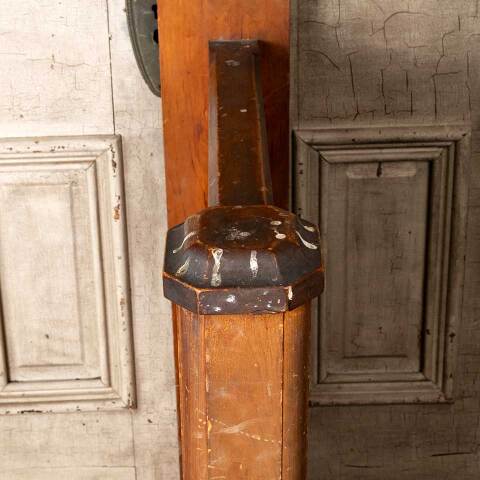 #54543 Antique Engaged Solid Wood Staircase Railing image 2