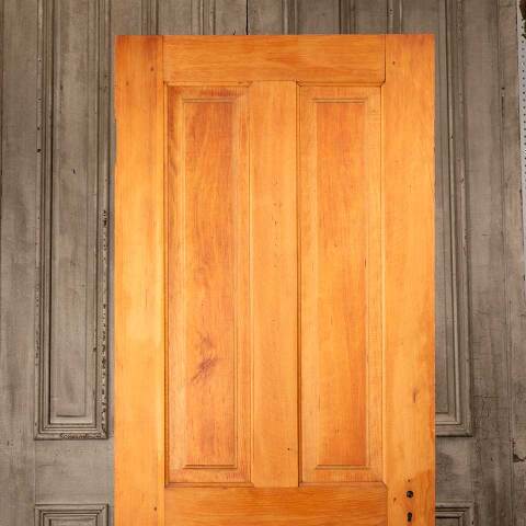 #54547 30x77 Antique 4 Panel Wood Interior Door image 2