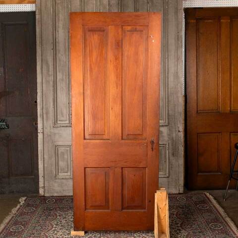 31x79 Antique 4 Panel Wood Interior Door