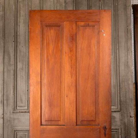 #54548 31x79 Antique 4 Panel Wood Interior Door image 2