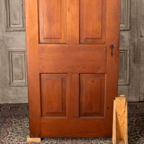 #54548 31x79 Antique 4 Panel Wood Interior Door image 3