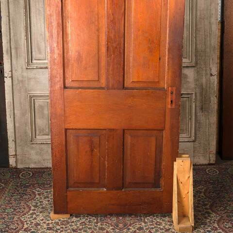 #54553 33x80 Antique 4 Panel Wood Interior Door image 3