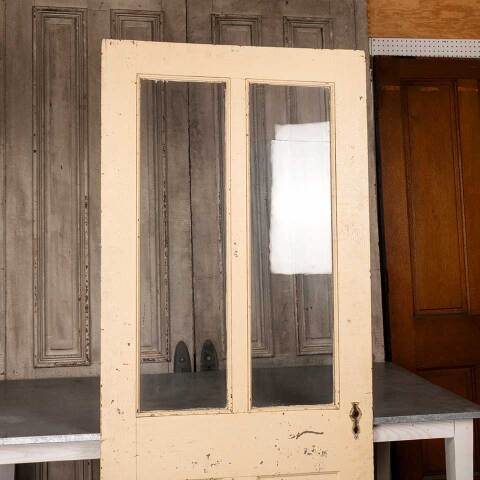 #54554 36x83 Antique 2 Lite Wood Entry Door image 7