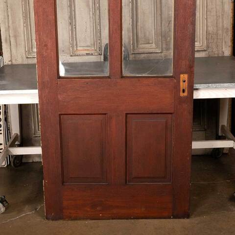 #54555 36x83 Antique 2 Lite Wood Entry Door image 4
