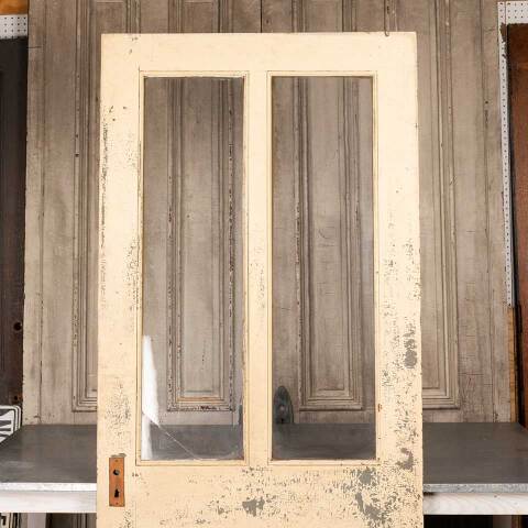 #54555 36x83 Antique 2 Lite Wood Entry Door image 6