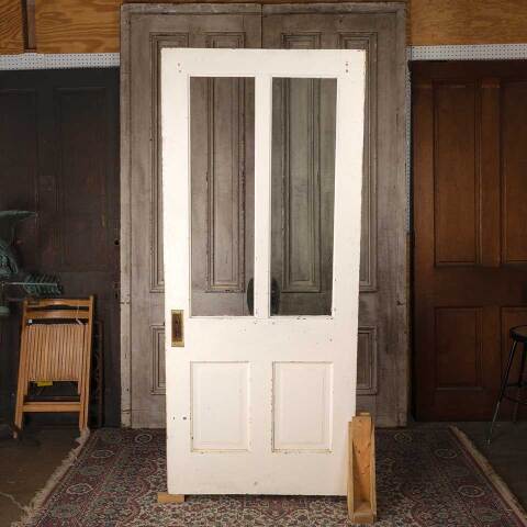 #54556 36x82 Antique 2 Lite Wood Entry Door image 5