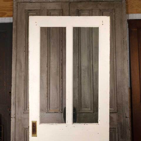 #54556 36x82 Antique 2 Lite Wood Entry Door image 6