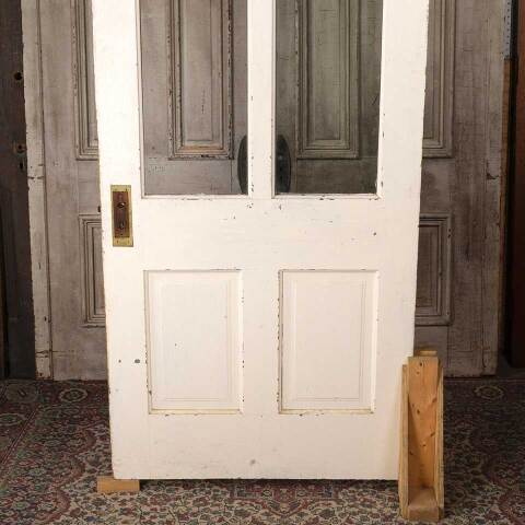 #54556 36x82 Antique 2 Lite Wood Entry Door image 7