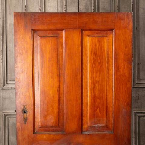 #54558 30x59 Antique 4 Panel Wood Interior Door image 6