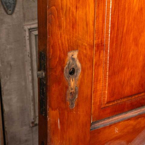 #54558 30x59 Antique 4 Panel Wood Interior Door image 8