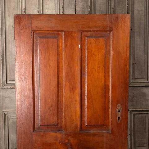 #54558 30x59 Antique 4 Panel Wood Interior Door image 2