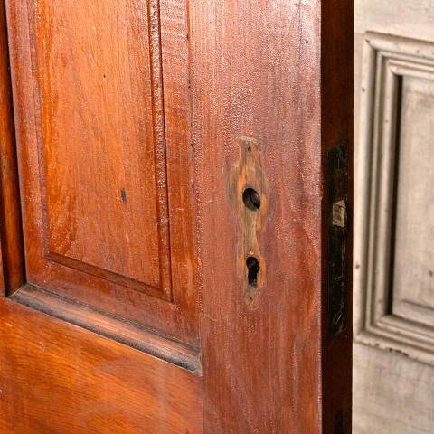 #54558 30x59 Antique 4 Panel Wood Interior Door image 4