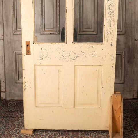 #54566 36x84 Antique 2 Lite Wood Entry Door image 7