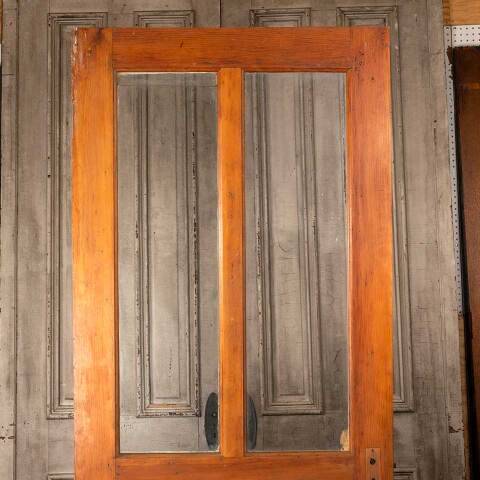 #54566 36x84 Antique 2 Lite Wood Entry Door image 2