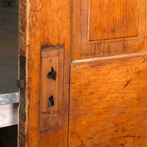 #54567 32x80 Antique 4 Panel Wood Interior Door image 4