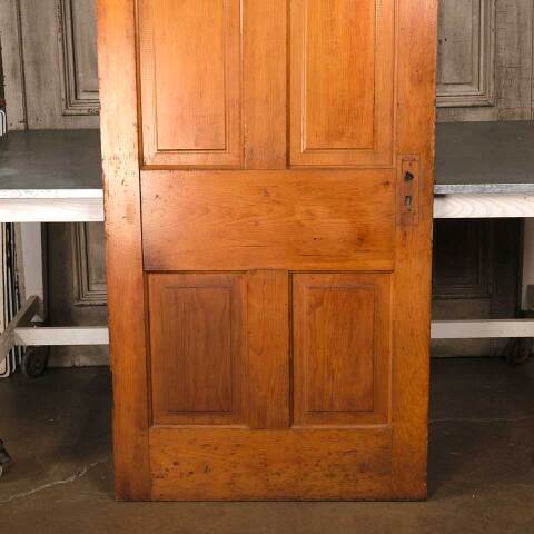 #54568 33x81 Antique 4 Panel Wood Interior Door image 3