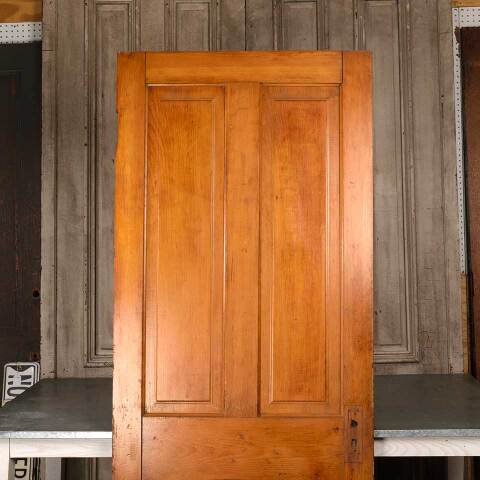 #54568 33x81 Antique 4 Panel Wood Interior Door image 2