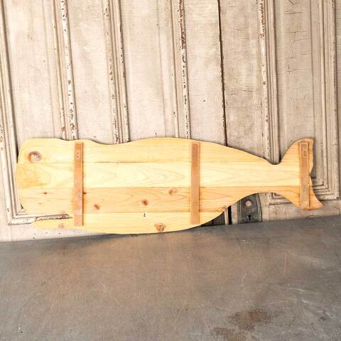 #54610 Painted Wood Whale Wall Art image 6