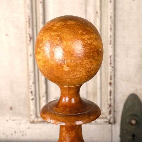 #54616 4x11 Antique Turned Wood Finial image 5