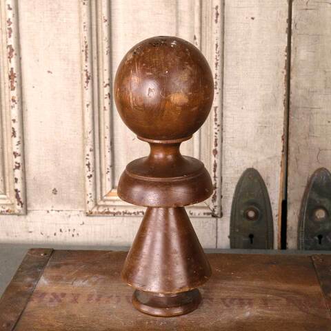 #54617 4x11 Antique Turned Wood Finial image 4