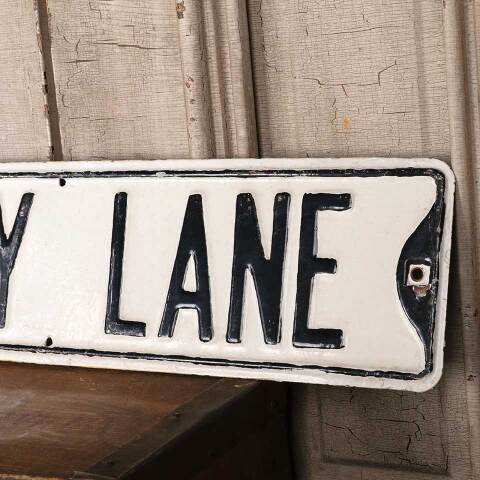 #54637 Antique LINDY LANE Metal Street Sign image 3