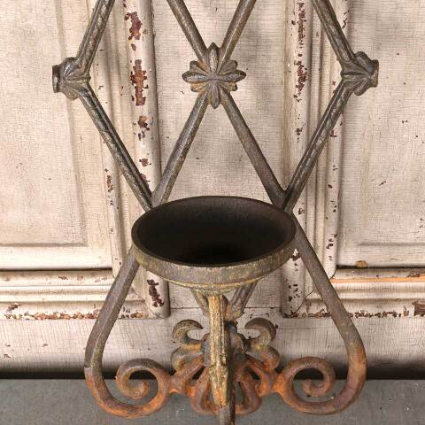#54648 Cast Iron Wall Hanging Candle Holder Sconce image 3