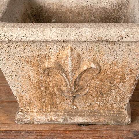 #54649 14x14 Cast Concrete Garden Urn Planter image 6