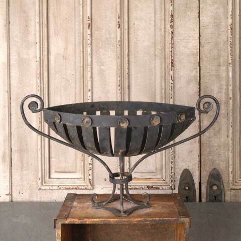 Decorative Wrought Iron Urn Basket