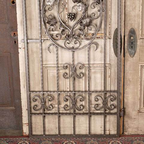 #54678 34x80 Wrought Iron Wine Cellar Gate Door image 6