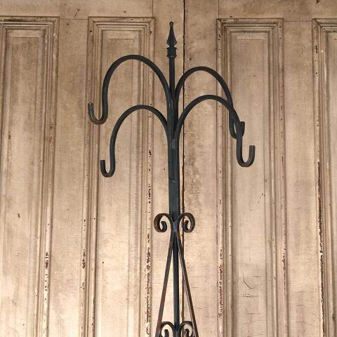 #54682 28x91 Wrought Iron Plant Hanger Stand image 2