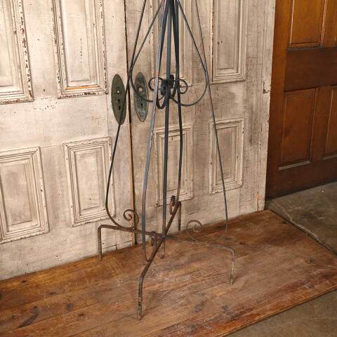 #54682 28x91 Wrought Iron Plant Hanger Stand image 5