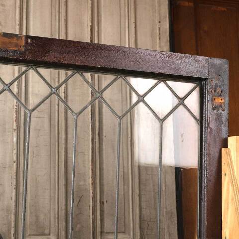 #54685 41x25 Antique Leaded Glass Window Sash image 2