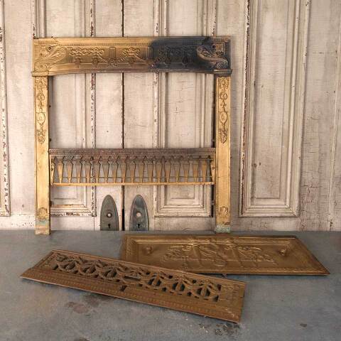 #54694 31x31 Antique Fireplace Surround & Cover image 8