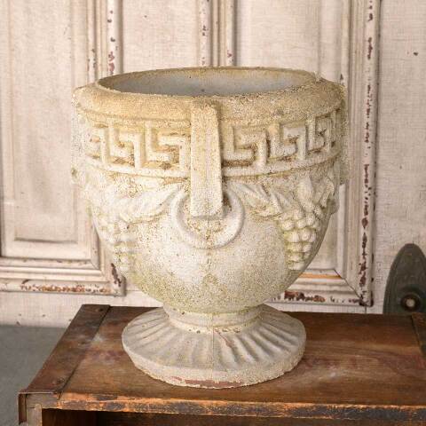 #54697 10" Vintage Cast Concrete Garden Urn Planter image 4