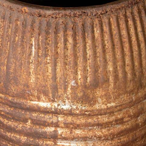 #54700 21x31 Antique Rusty Metal Barrel image 7