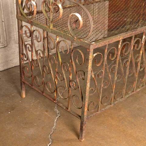 #54702 54x50 Antique Wrought Iron Garden Table image 3