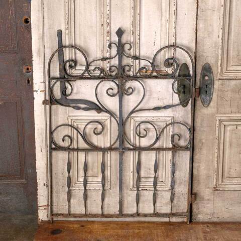 #54711 45x35 Antique Wrought Iron Garden Gate image 6