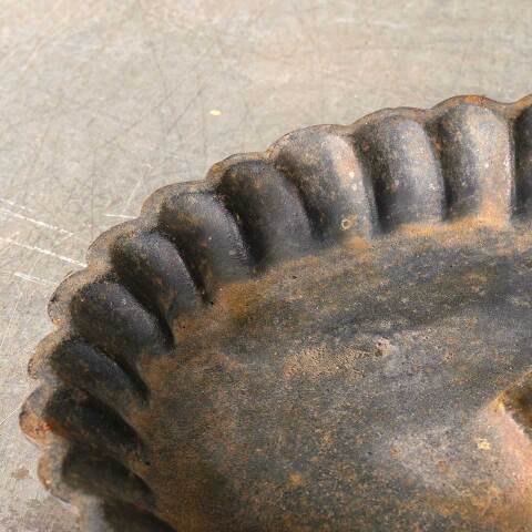 #54717 Antique Cast Iron Boot Scraper Mud Tray image 3