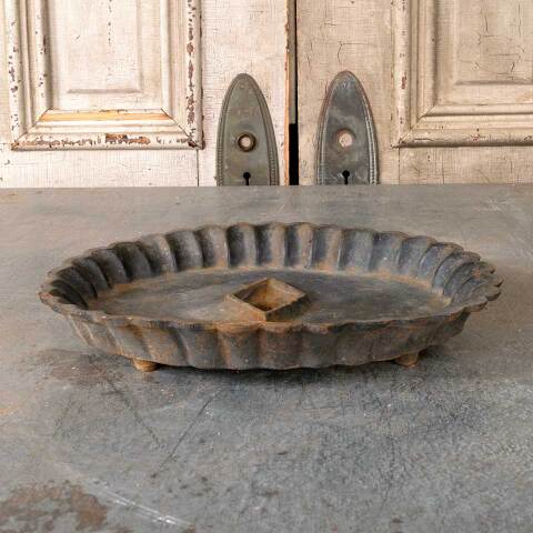 Antique Cast Iron Boot Scraper Mud Tray