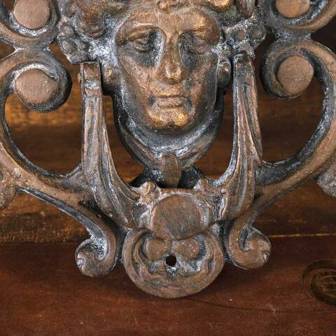 #54732 7x10 Vintage Cast Metal Figural Door Knocker image 4