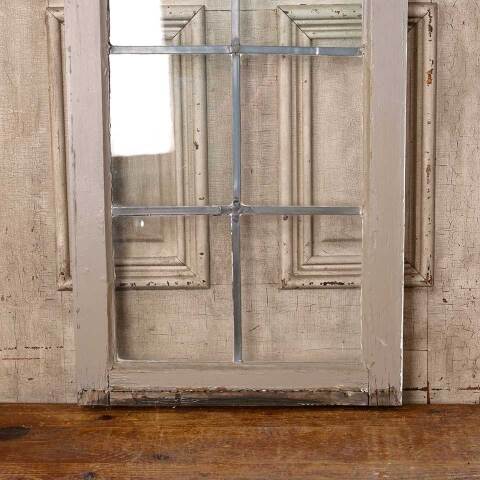 #54740 20x34 Salvaged 6 Lite Leaded Glass Window image 6