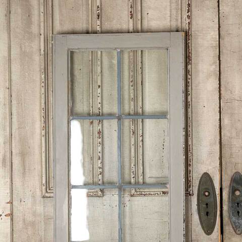 #54741 20x59 Salvaged 10 Lite Leaded Glass Window image 6