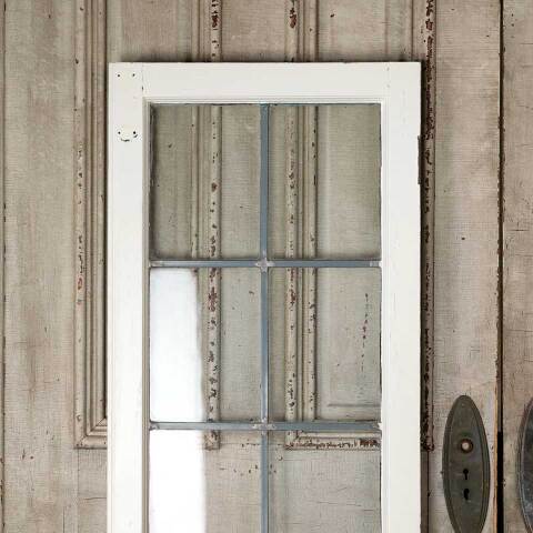 #54741 20x59 Salvaged 10 Lite Leaded Glass Window image 2