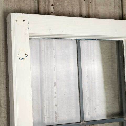 #54741 20x59 Salvaged 10 Lite Leaded Glass Window image 3