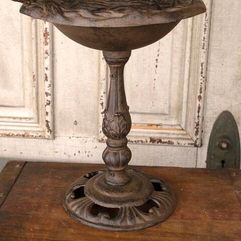 #54810 Ornate Cast Iron Bird Bath image 4