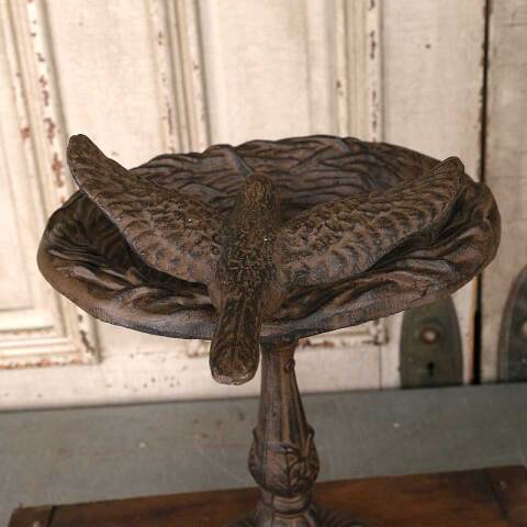 #54810 Ornate Cast Iron Bird Bath image 7