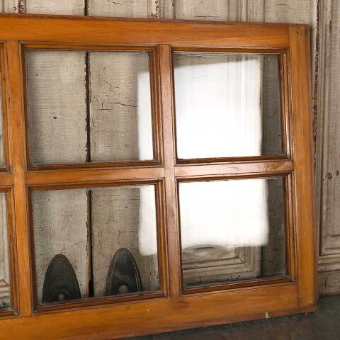 #54855 36x24 Antique 6 Lite Wood Transom Window image 3