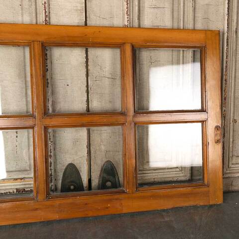 #54855 36x24 Antique 6 Lite Wood Transom Window image 6