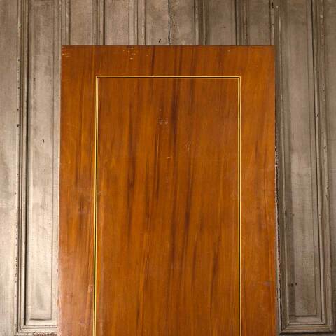 #54883 30x81 Antique Interior Slab Door w/ Inlay image 2